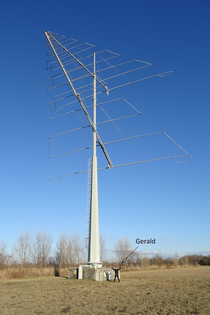 Moveable log-periodic antenna at Moosbrunn