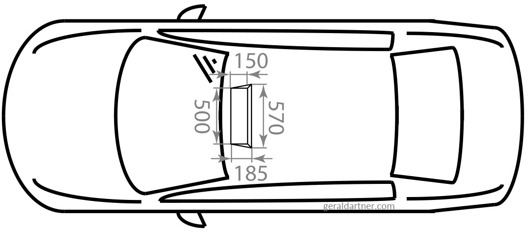 Chassis Antenna Cavity with Increased Coverage to Vulnerable Road Users